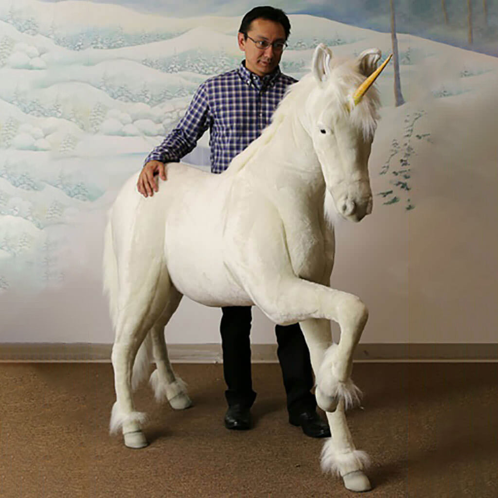 Realistic Plush Animal Life Size Studio Unicorn
