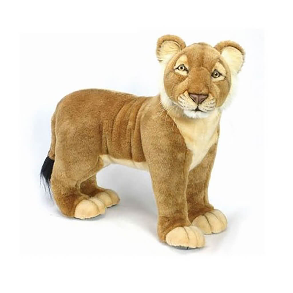 Realistic Plush Animal Standing Lion Cub 19 inches
