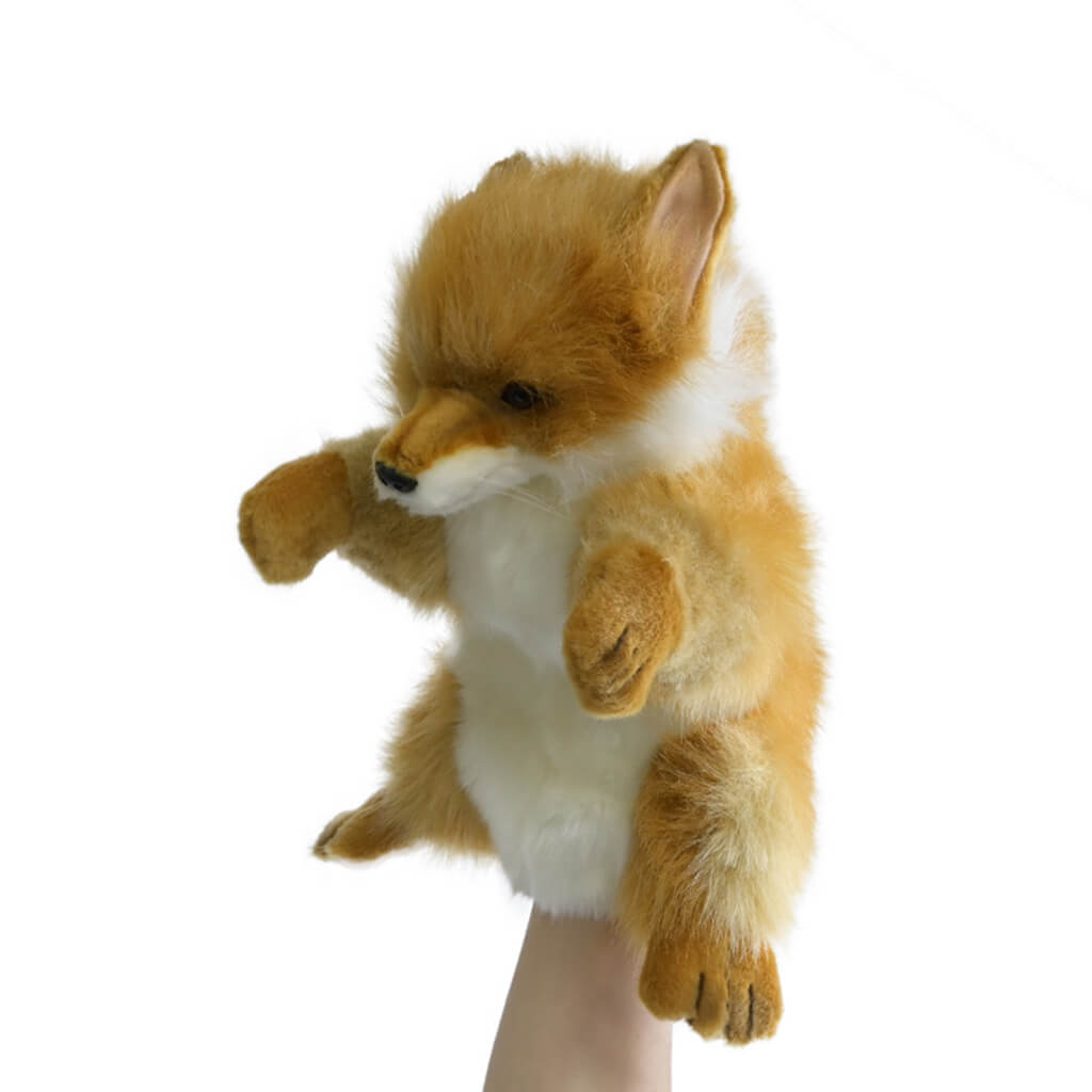Realistic Plush Animal Puppet Fox