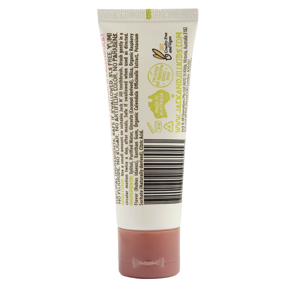 Natural Calendula Toothpaste Raspberry | Jack N' Jill | NINI and LOLI