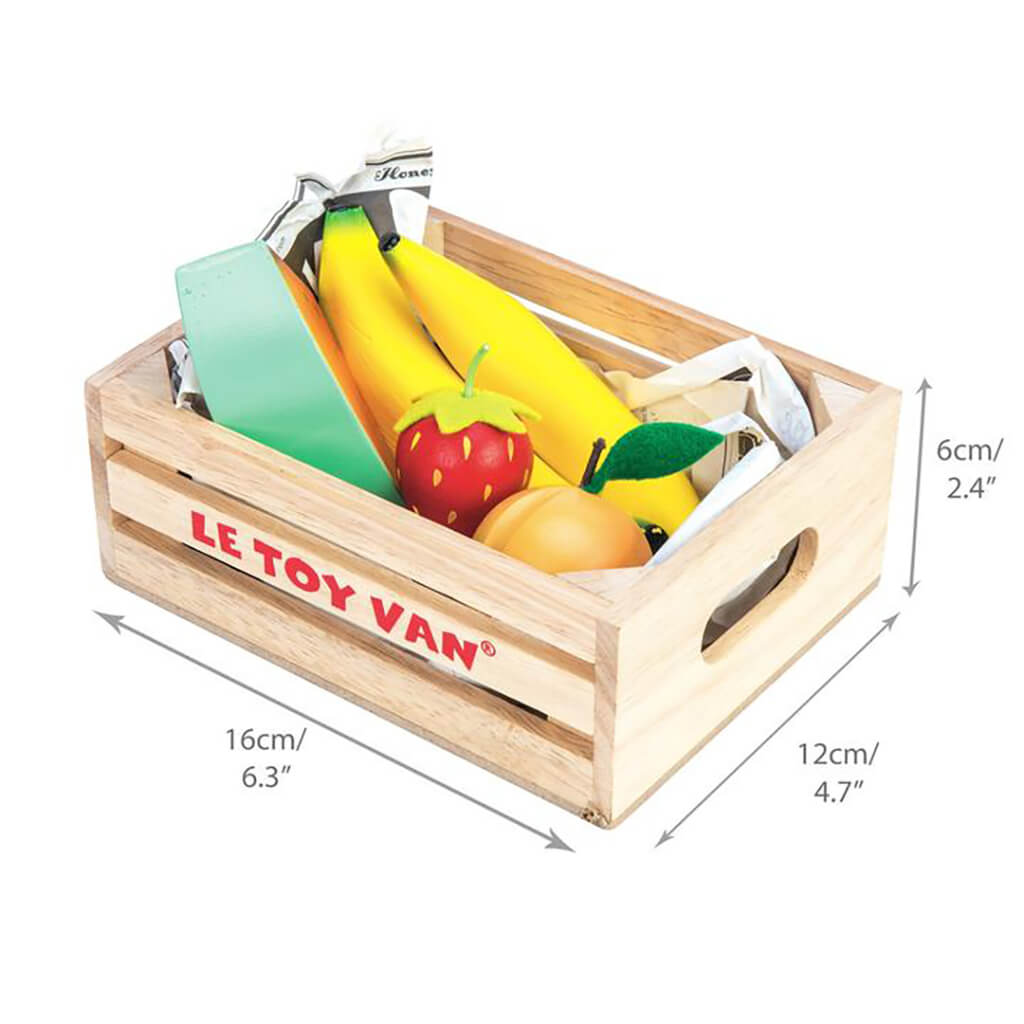 Wooden Fruits 5 A Day Crate
