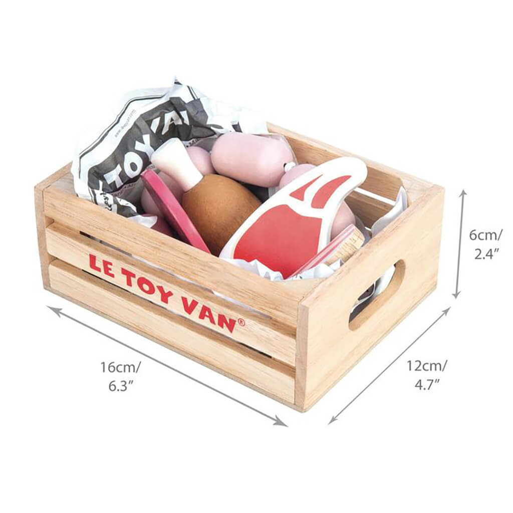 Wooden Market Meat Crate