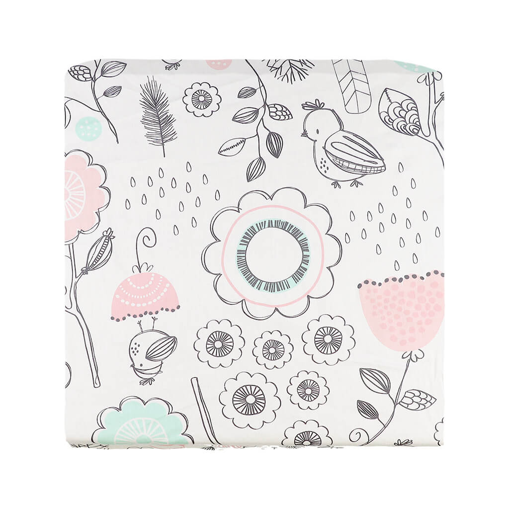 Crib Fitted Sheet Sparrow