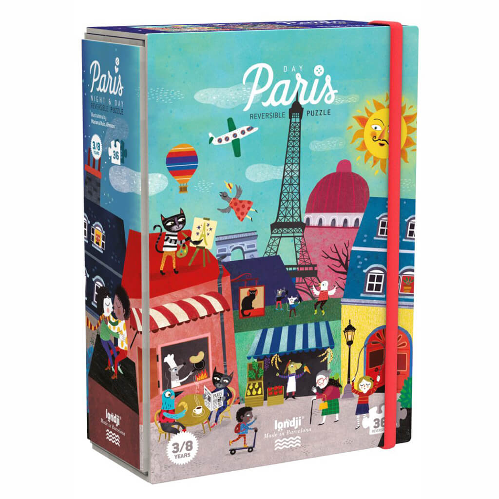 Night and Day in Paris Reversible Puzzle