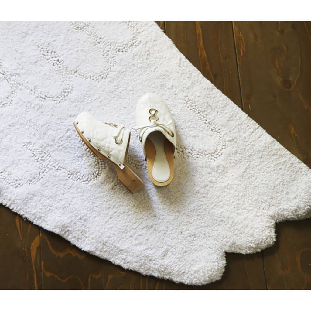 Wings Silhouette Rug White