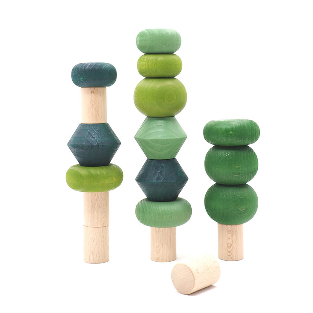 Wooden Stacking Trees Summer