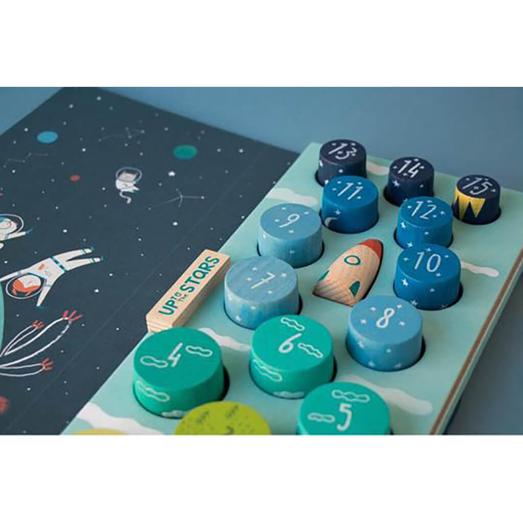 Wooden Stacking Game Up to the Stars 16 pieces