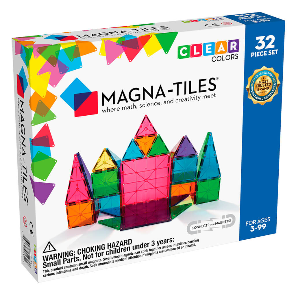 Magna-Tiles Clear Colors 32pc