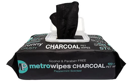 MPW Metro Wipes 100ct - Charcoal Peppermint