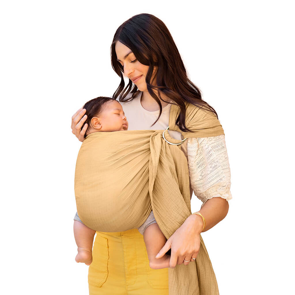 Moby Ring Sling Baby Carrier Saffron