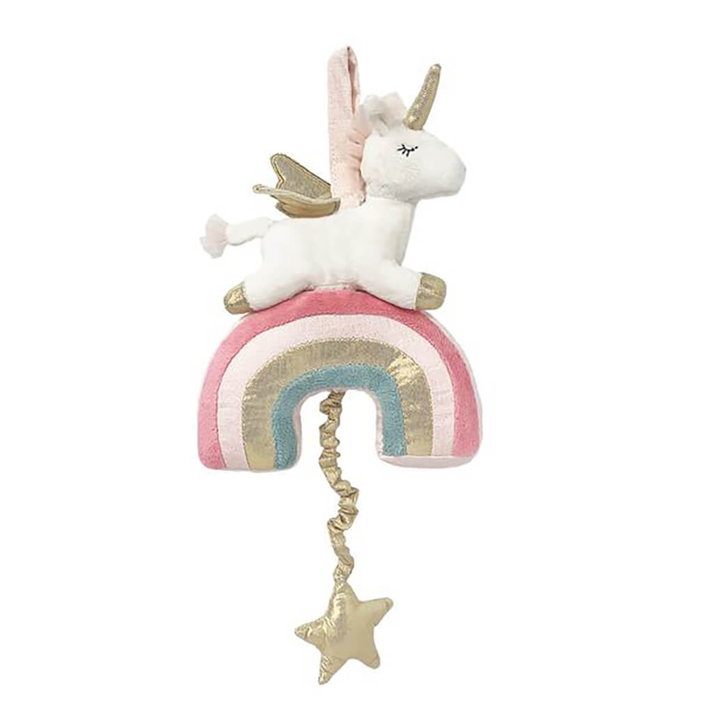 Rainbow Unicorn Plush Musical Mobile