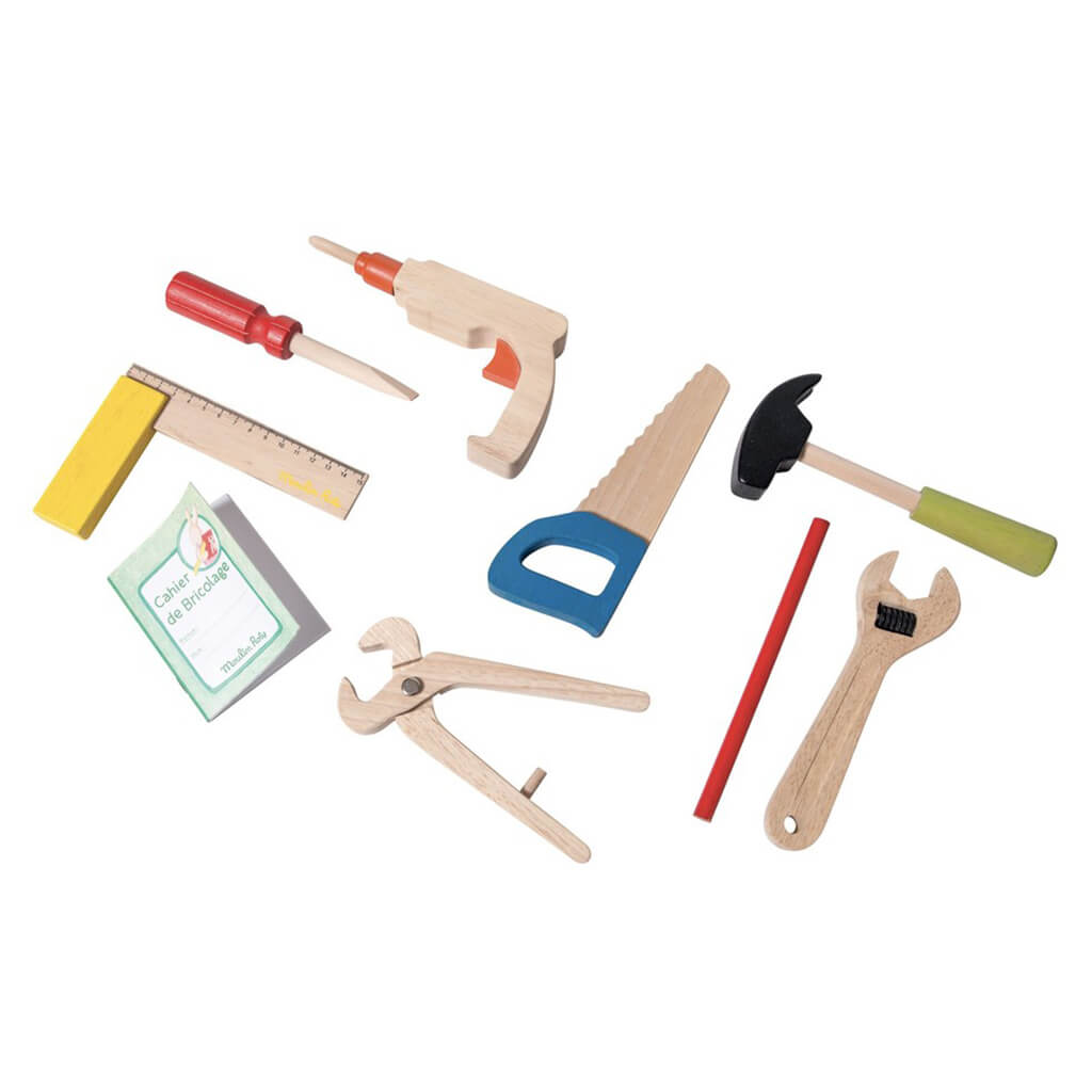 I Am Working Valise Wooden Tool Set
