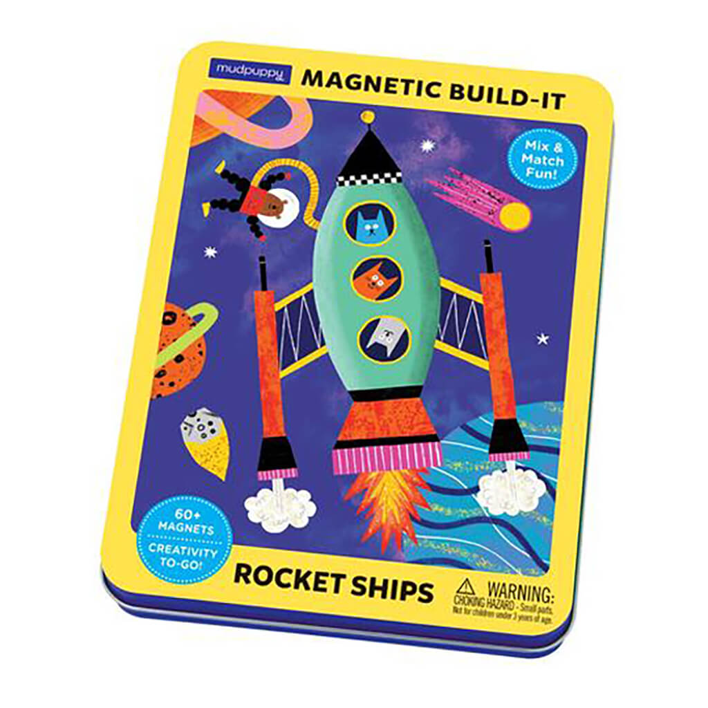 Rocket Ships Magnetic Build-it Game