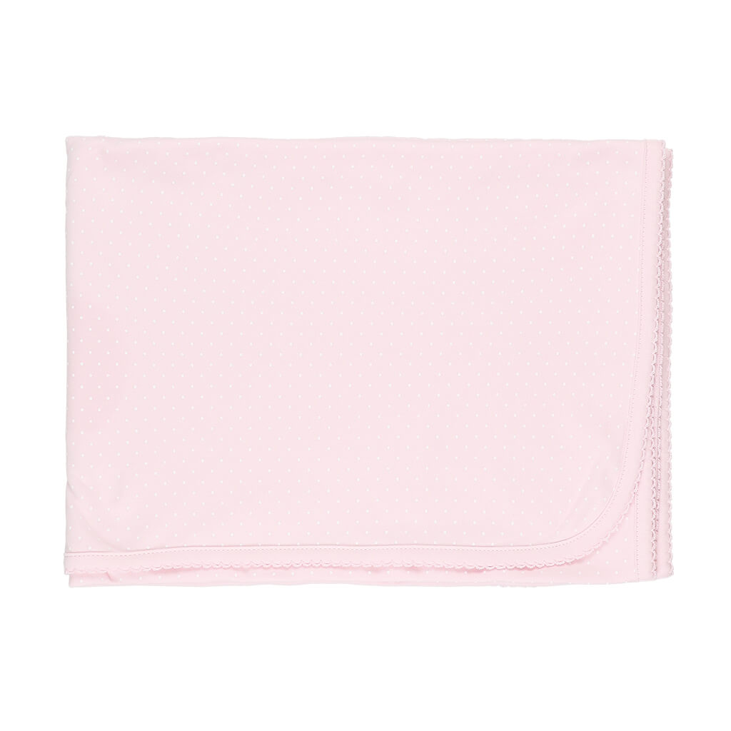 Dots Basic Blanket Pink/White