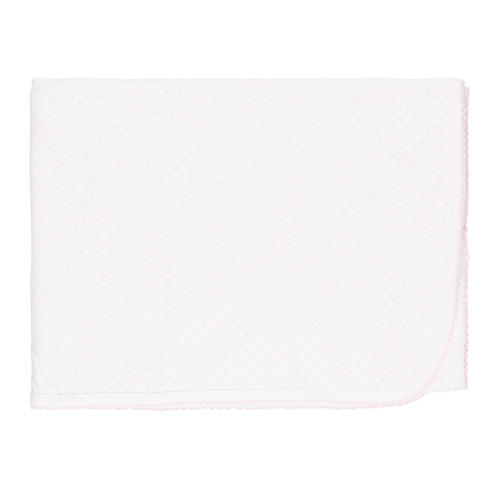 Dots Basic Blanket White/Pink