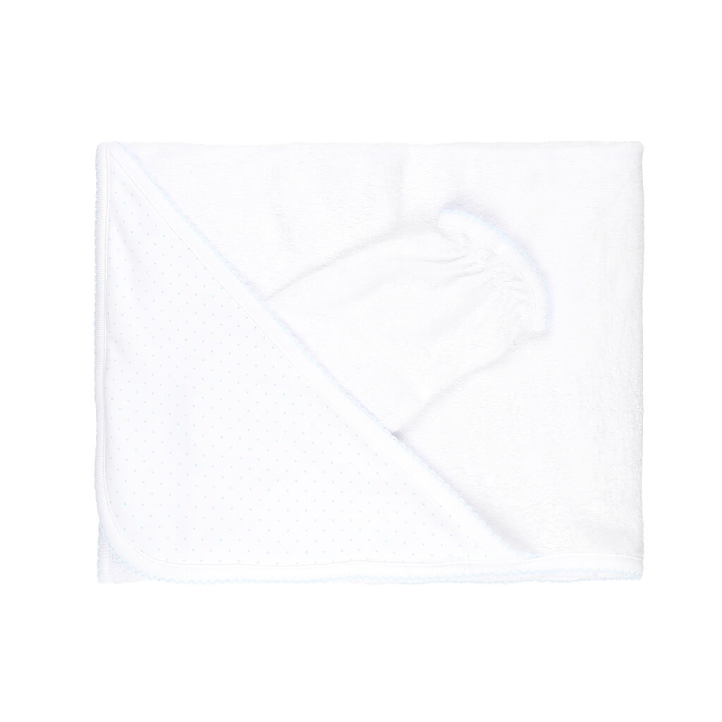 Basic Dots Towel White/Blue