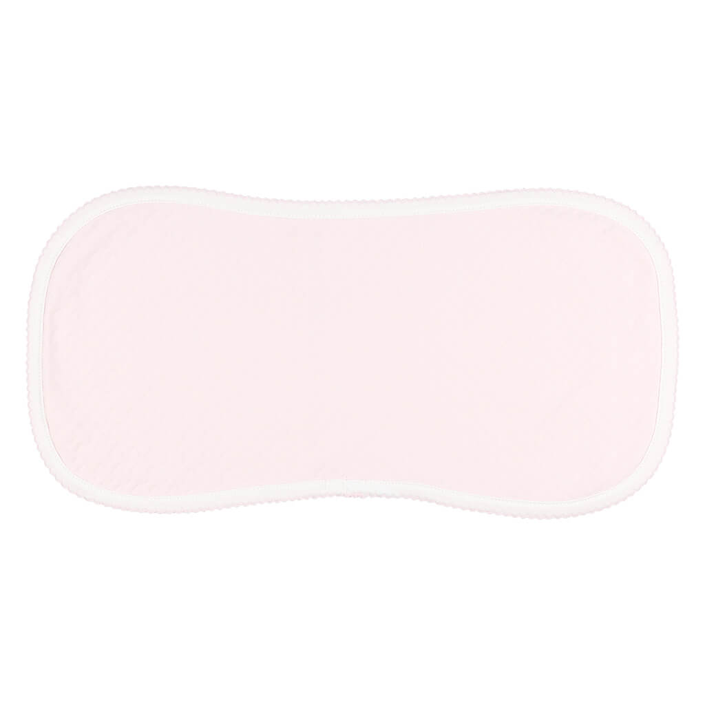 Pique Bone Large Burp Pad Pink