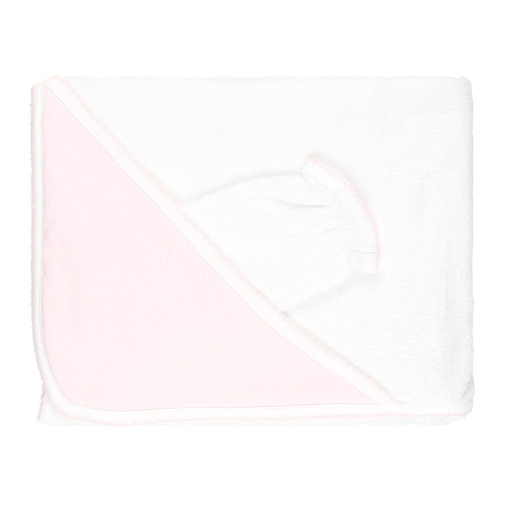 Basic Dots Towel Pink/White