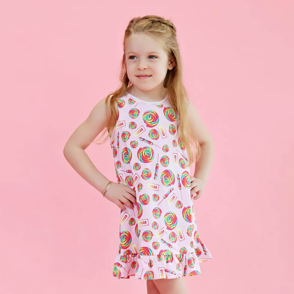 Noomie by robynblair Sleeveless Dress Pink Lollipops