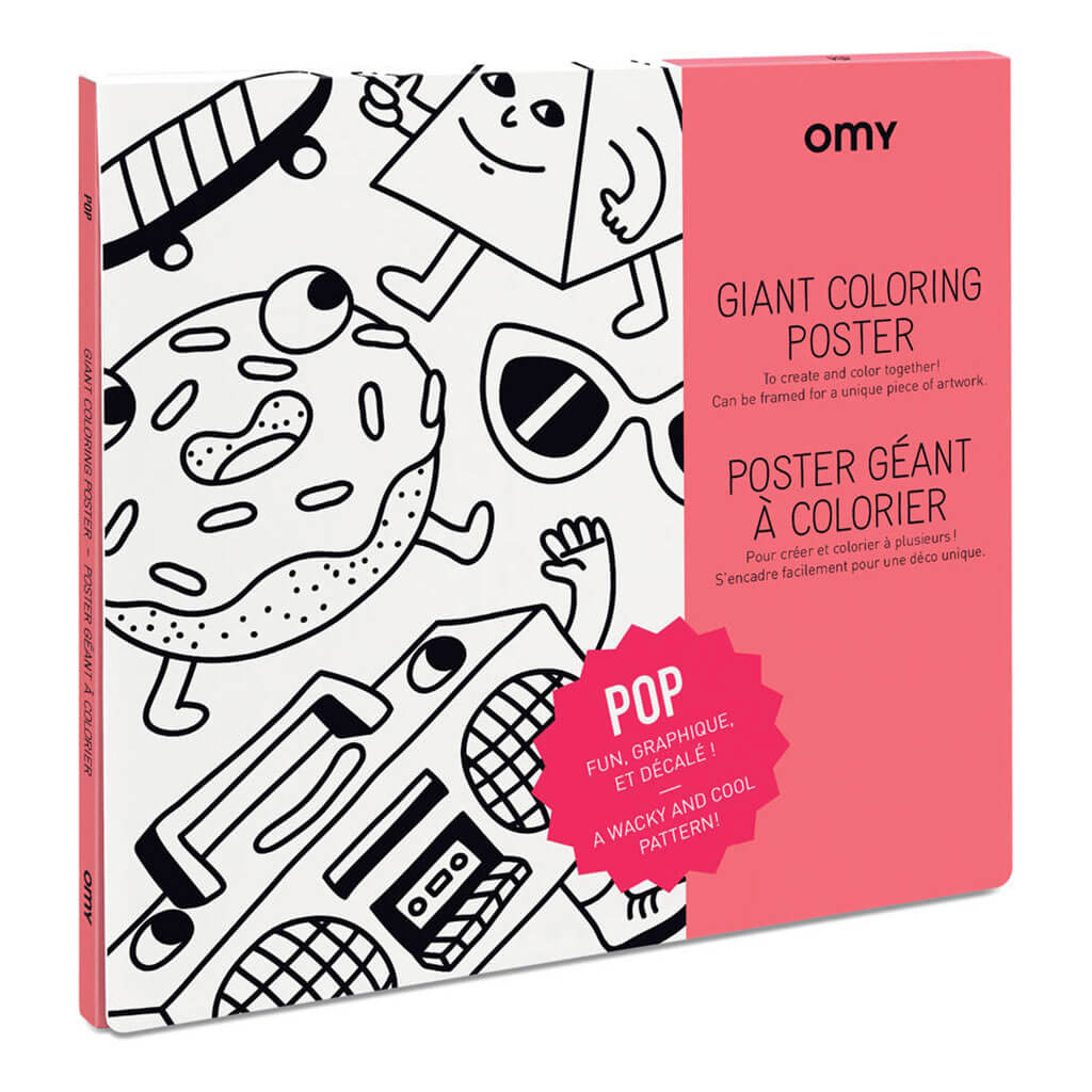 Omy Design Giant Frameable Coloring Poster Pop