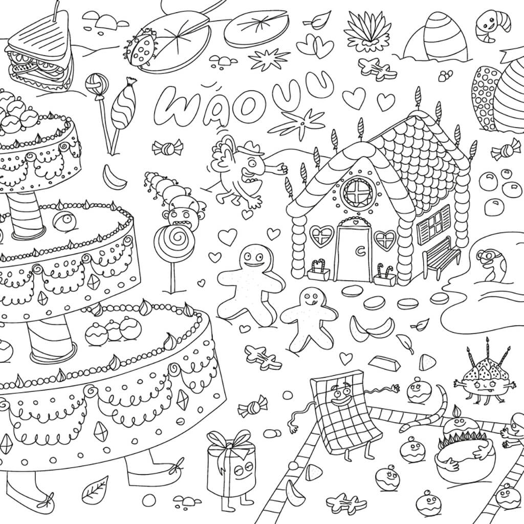 Omy Design Coloring Placemat Fantastic