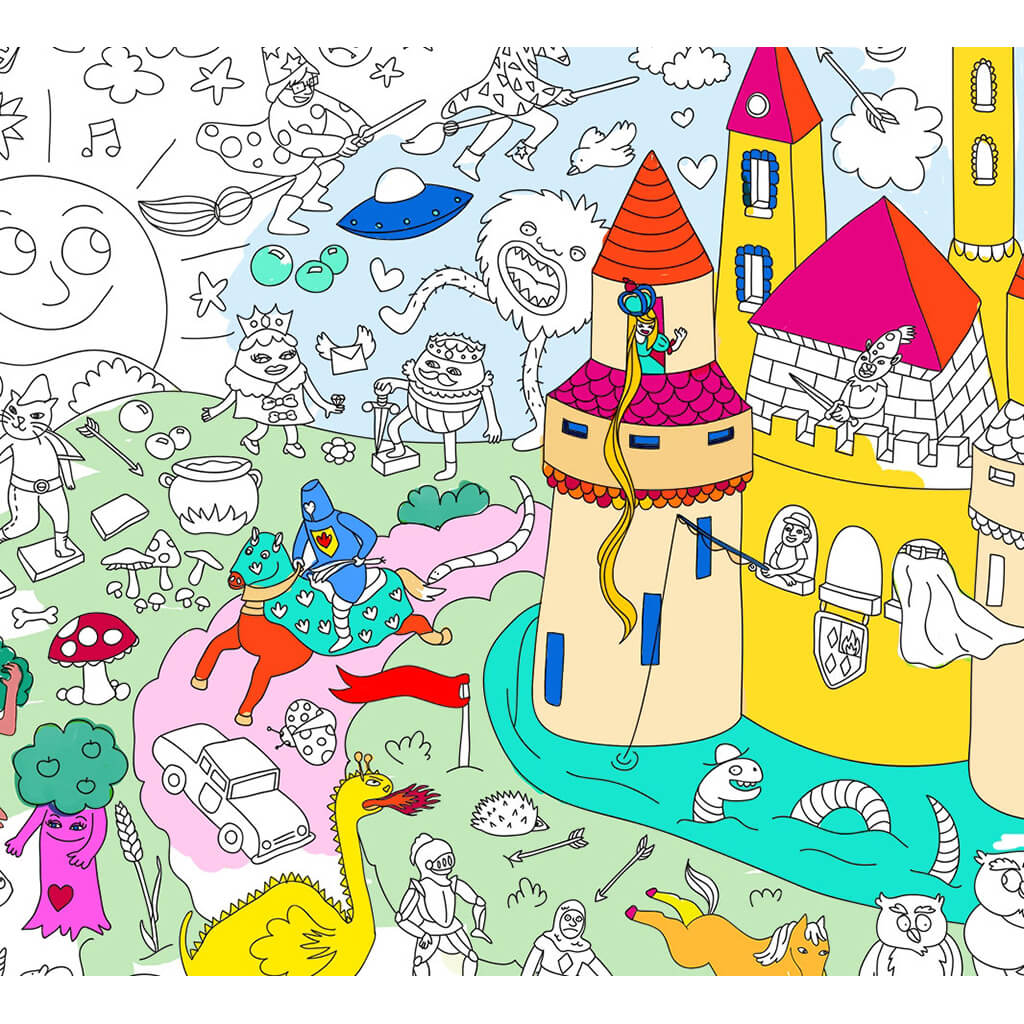 Omy Design Giant Frameable Coloring Poster Magic