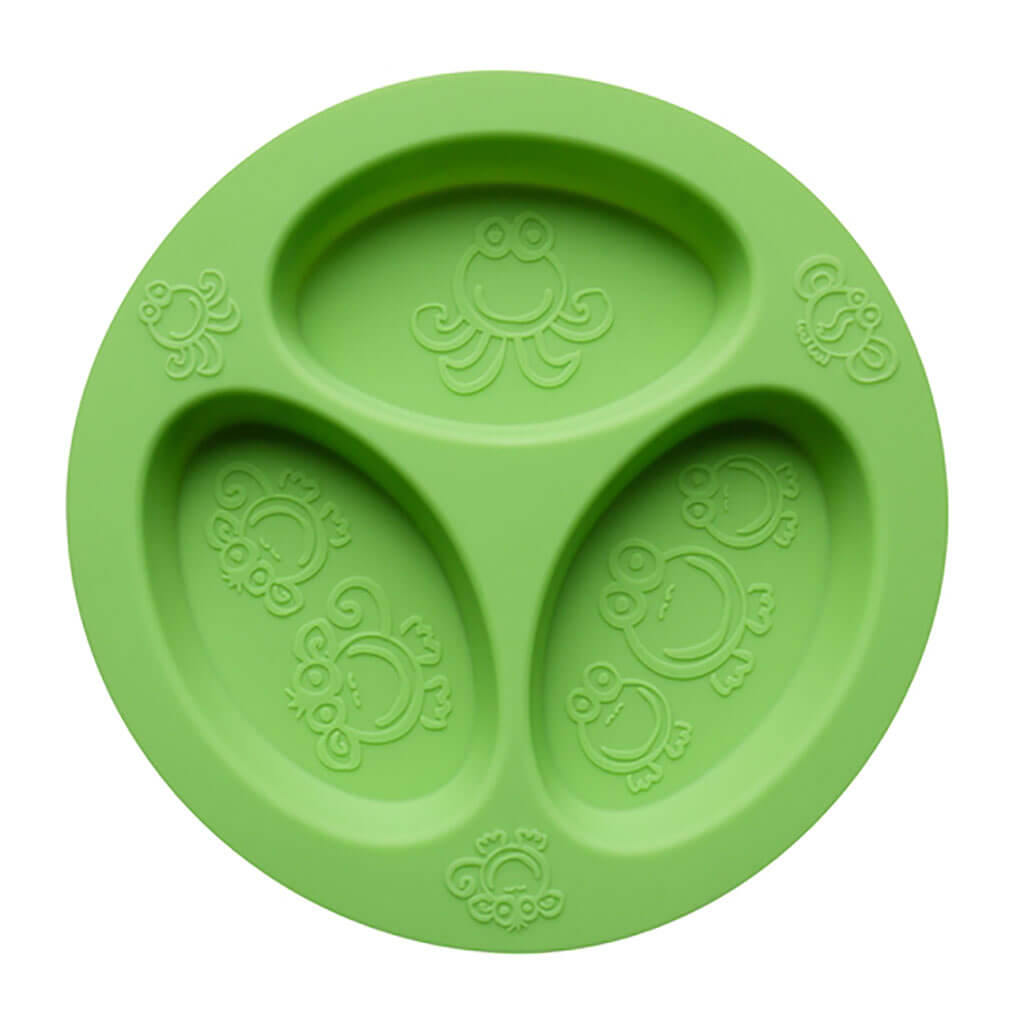 Green divided plate – oogaa