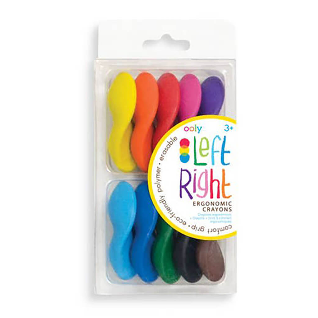 Left and Right Ergonomic Crayons