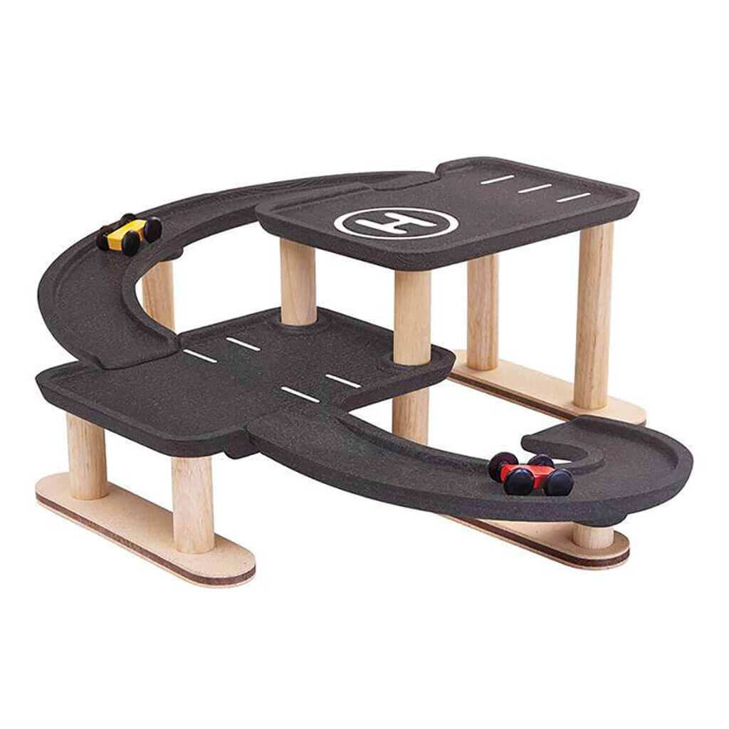 PlanToys Race and Play Parking Garage Toy