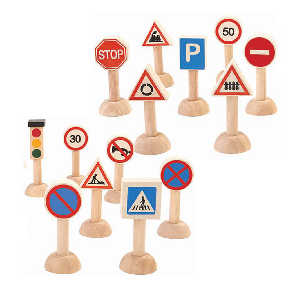 PlanToys Set of Traffic Signs and Lights