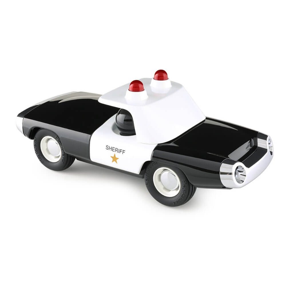 Playforever Maverick Heat Sheriff Toy Car Black and White