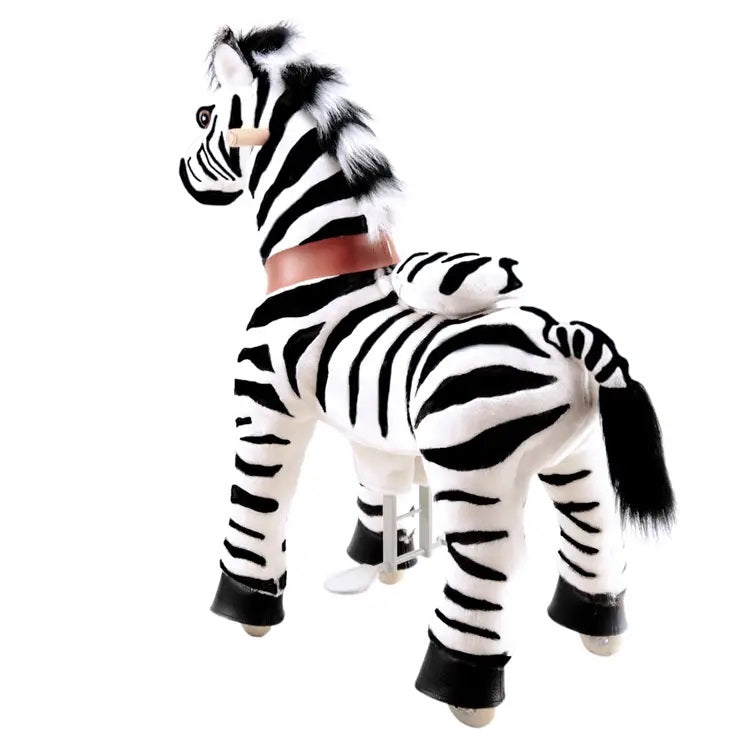 Zebra Coin Operated Ride U Series Ride On Toy Zebra | PonyCycle | NINI and LOLI