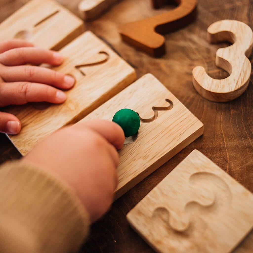 Wooden Counting and Math Set