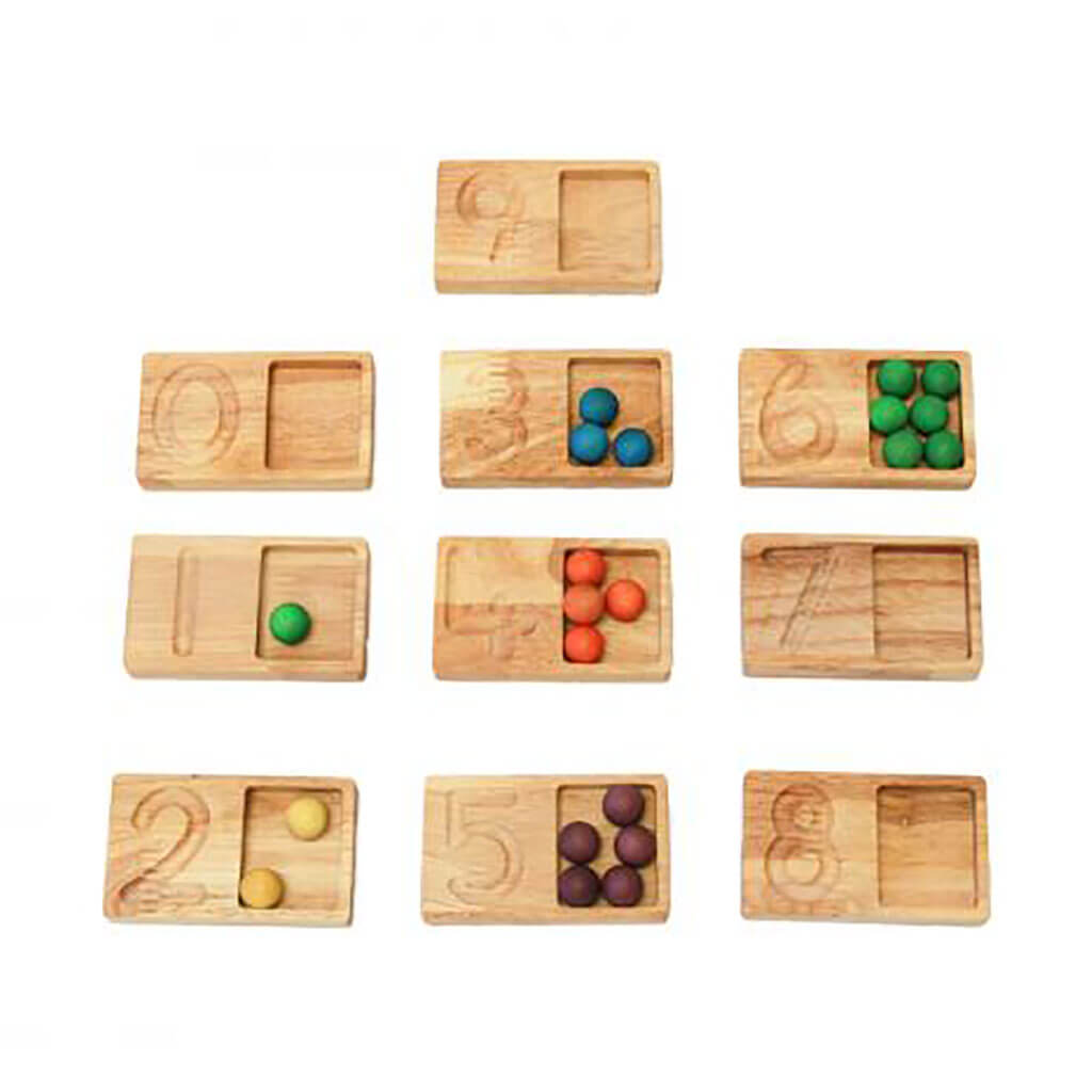 Wooden Writing and Counting Trays