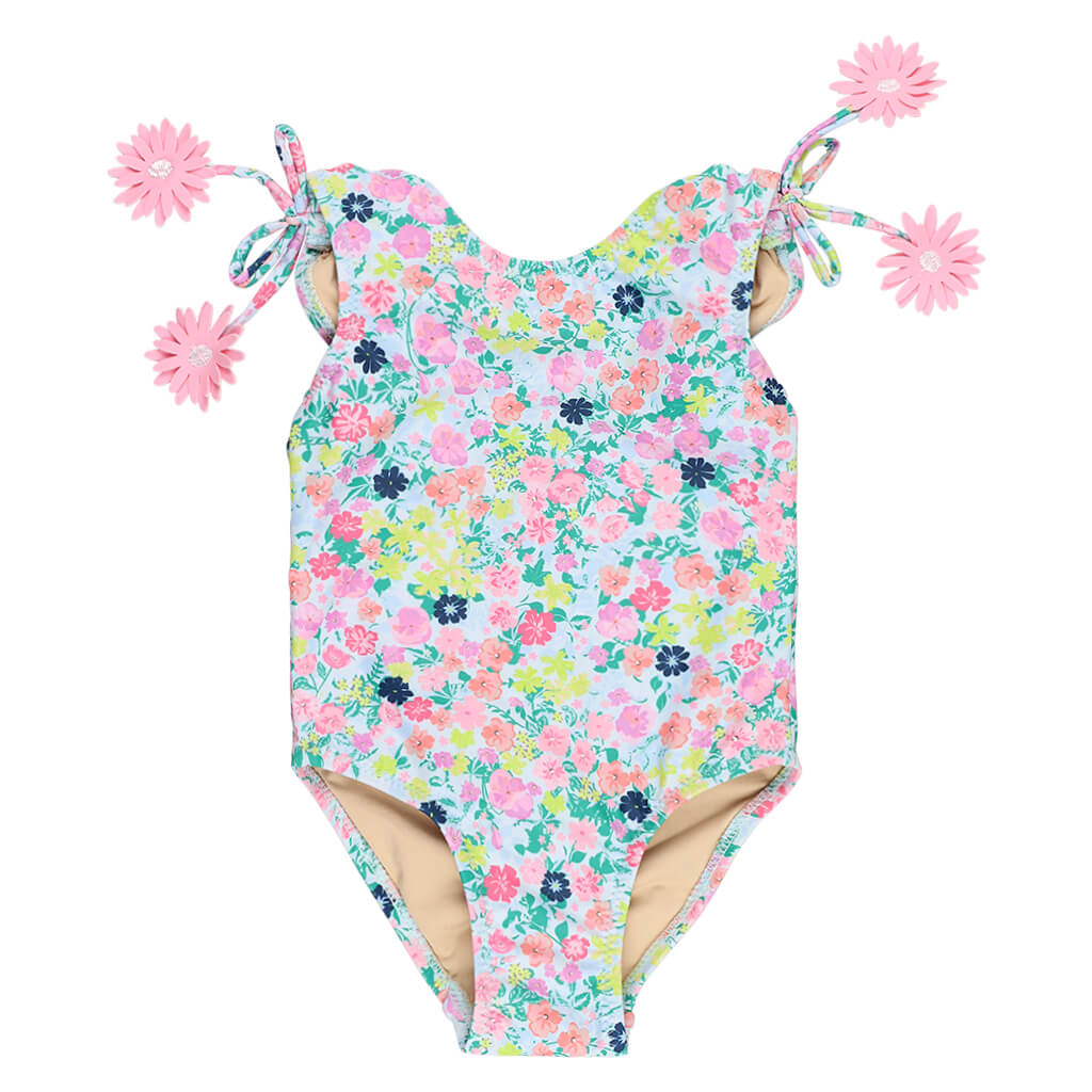 PomPom Swimsuit Summer Floral | Shade Critters | NINI and LOLI