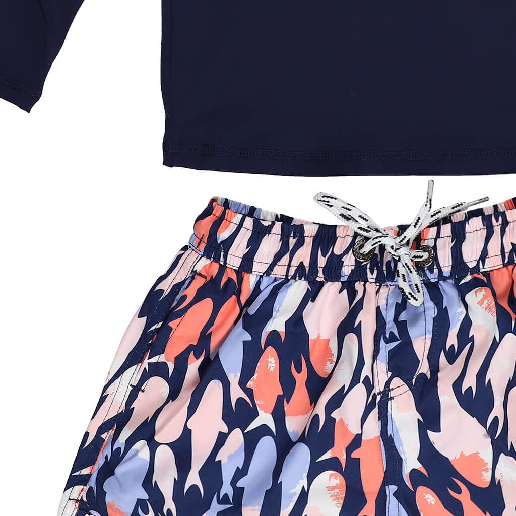 Snapper Rock Long Sleeve Set Fish Frenzy | NINI and LOLI