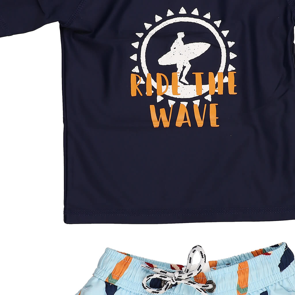 Snapper Rock Short Sleeve Set Ride The Wave | NINI and LOLI