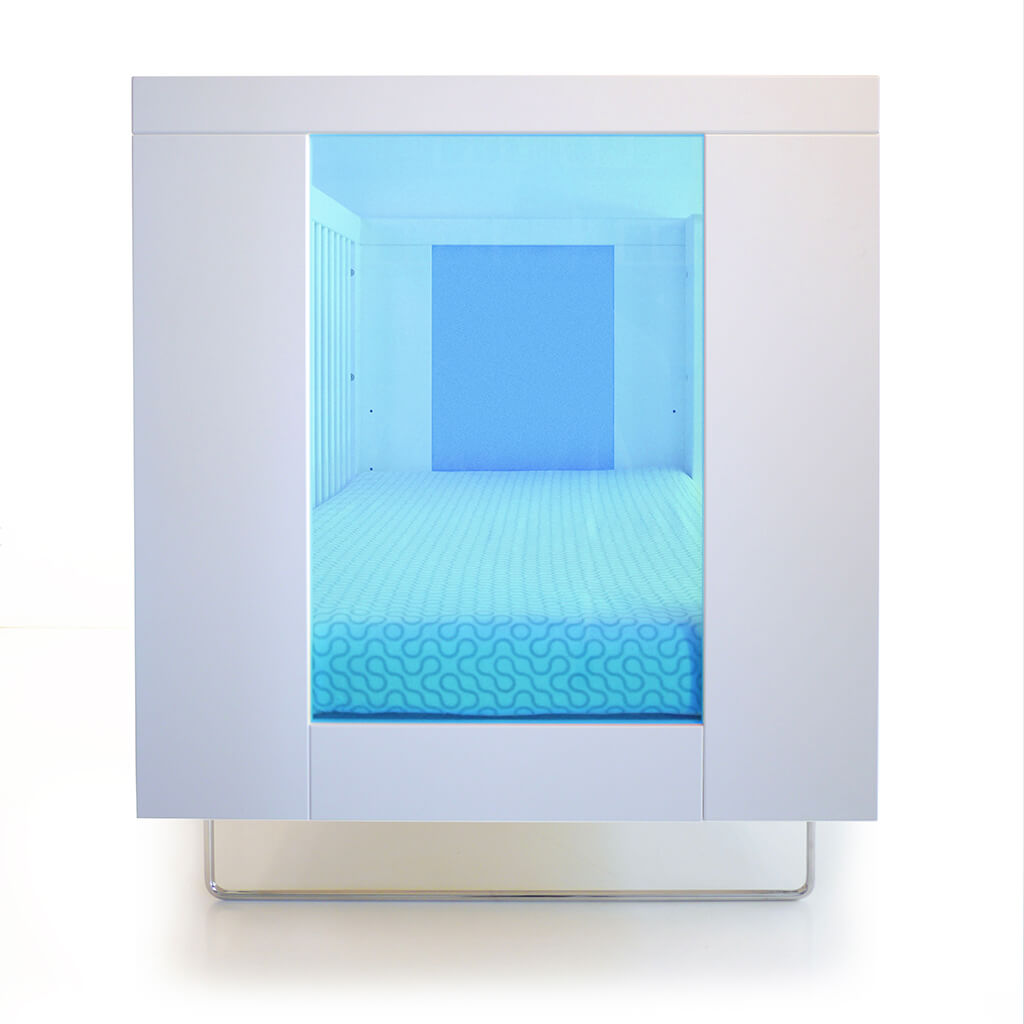 Alto Crib Ocean Blue Translucent Acrylic