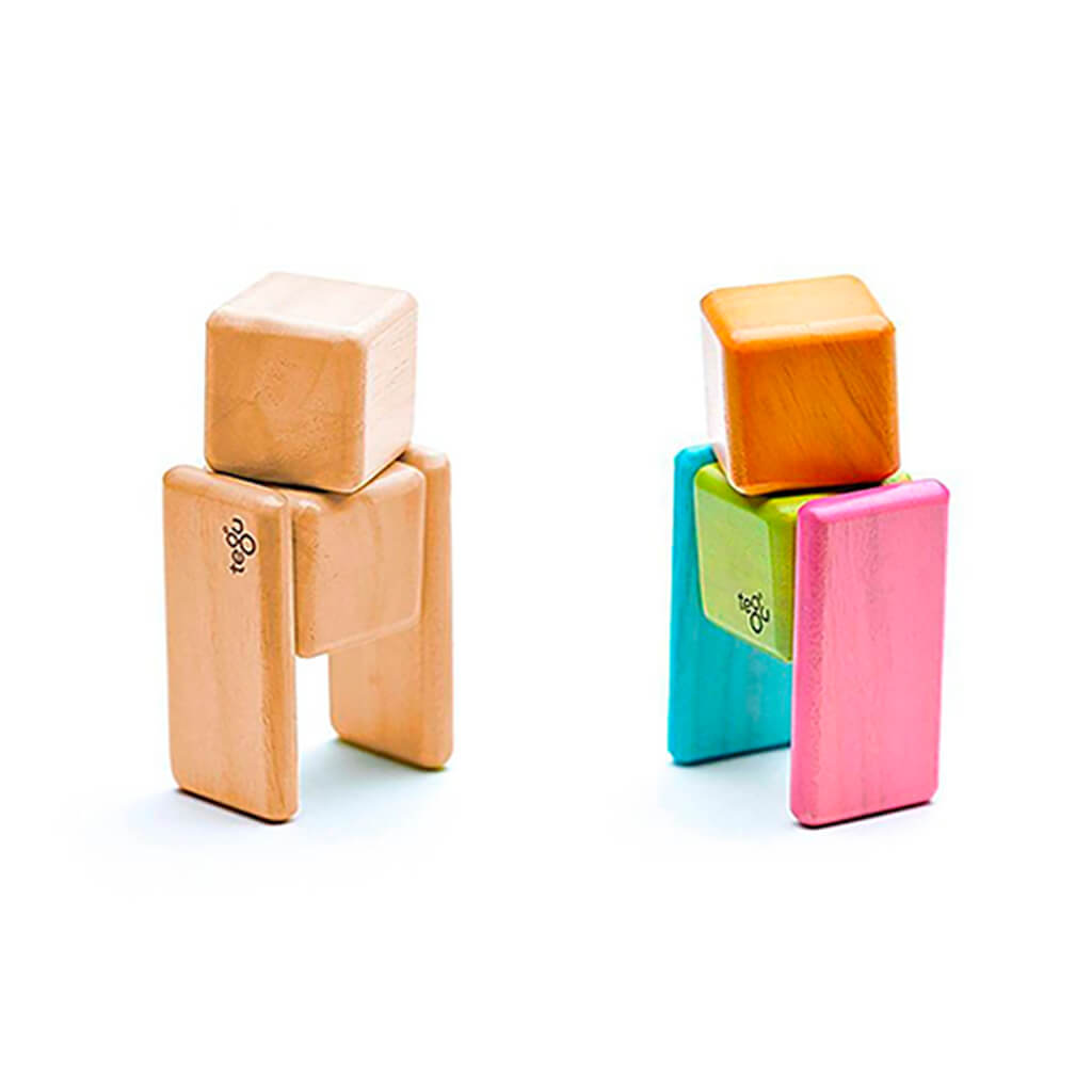 Pocket Pouch Magnetic Wooden Blocks Set