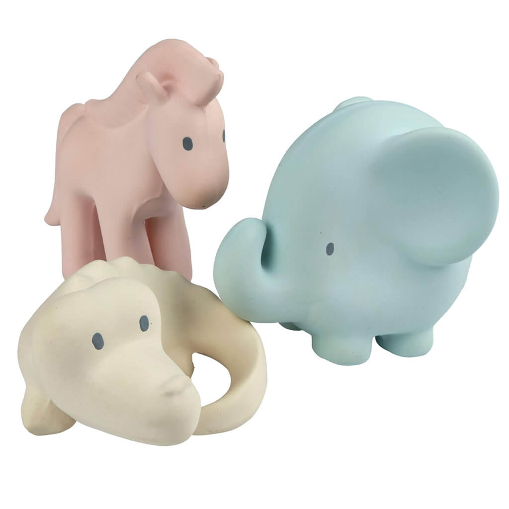 Marshmallow Collection Natural Rubber Rattle